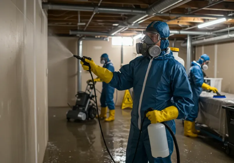 Basement Sanitization and Antimicrobial Treatment process in Richmond, NH