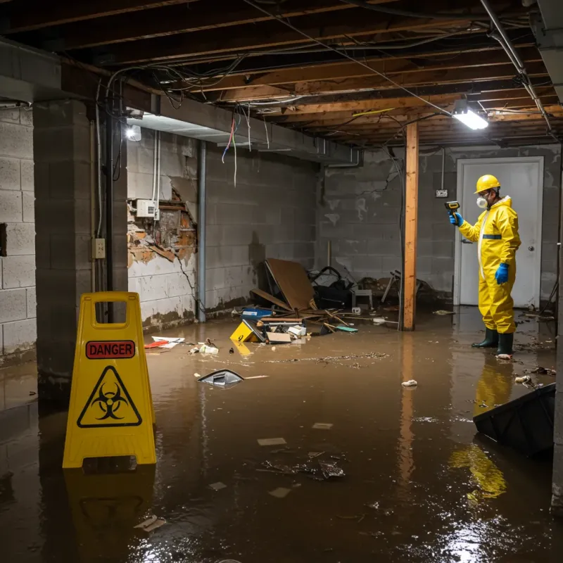 Flooded Basement Electrical Hazard in Richmond, NH Property